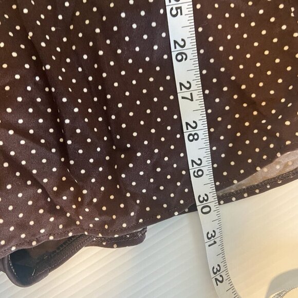 MIRACLESUIT Brown Polka Dot PIN POINT OCEANUS ONE PIECE SWIMSUIT PLUS‎ SIZE 22 W - Picture 11 of 12
